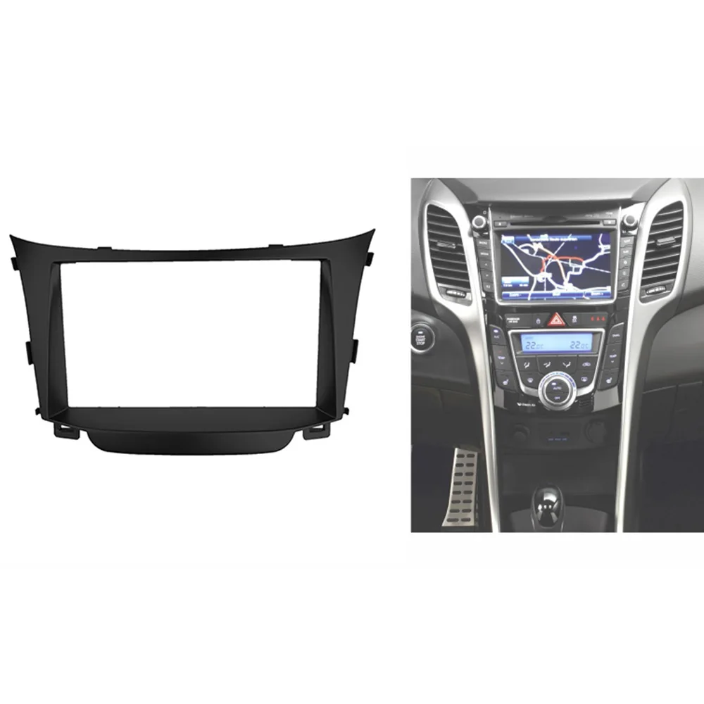 

Double 2 Din Radio Fascia for Hyundai i-30 i30 2011+ Stereo Panel Dash Kit Refit Installation Trim Facia Face Plate DVD Frame