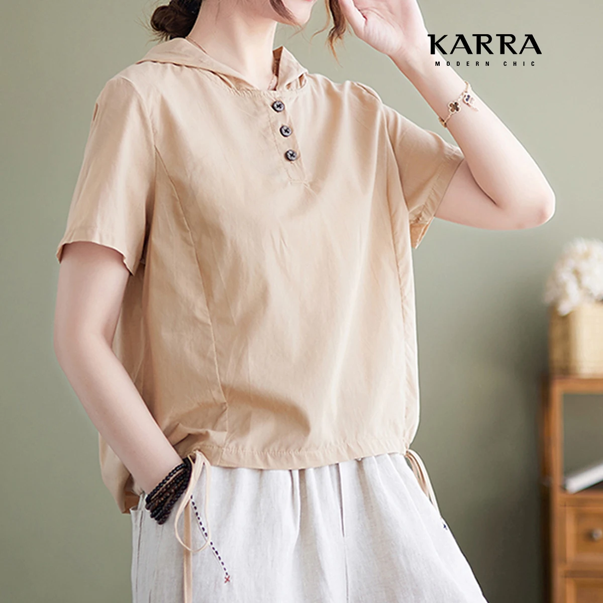 KARRA (up to 77) Three-button casual shirt _ KL4MSH001C