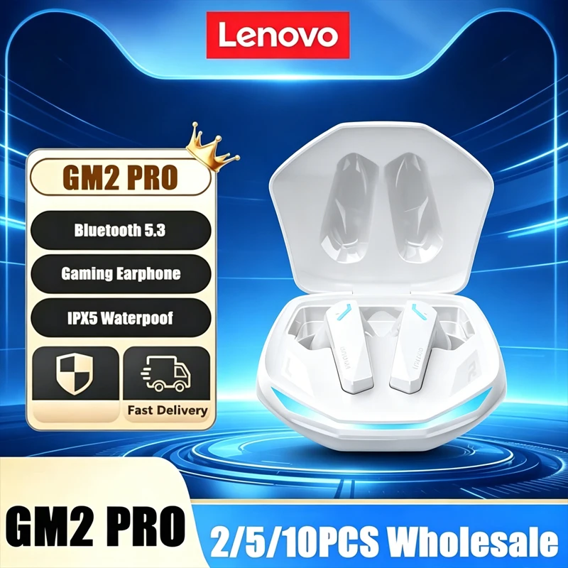 2026New Original Lenovo GM2 Pro Earphone Bluetooth 5.3 Wireless Gaming Earbuds Low Latency HD Call Dual Mode Headphones With Mic
