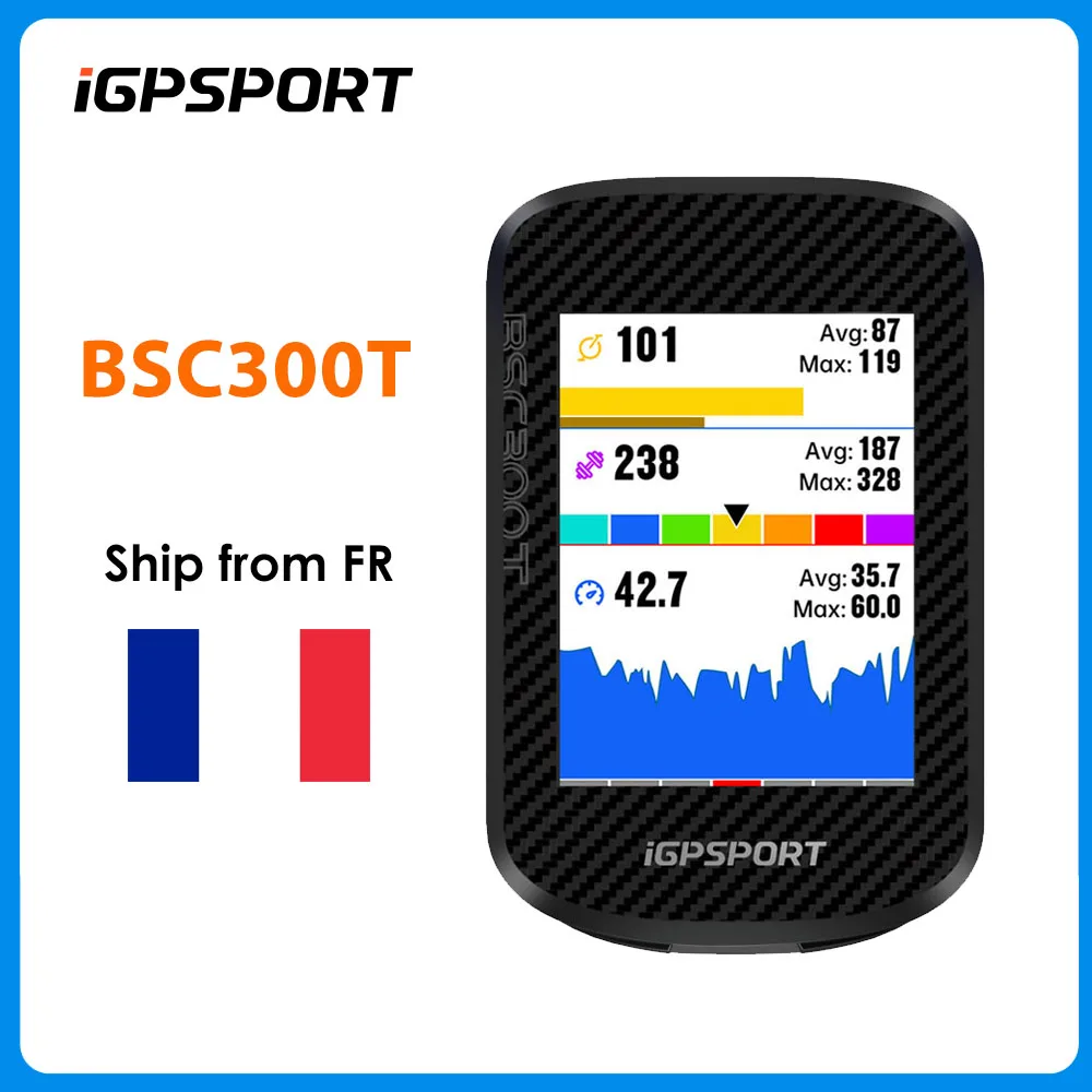 iGPSPORT BSC300T Touchscreen-Fahrradcomputer 32G Globale Farbige Karte Drahtloser Fahrradcomputer Unterstützt E-Bike