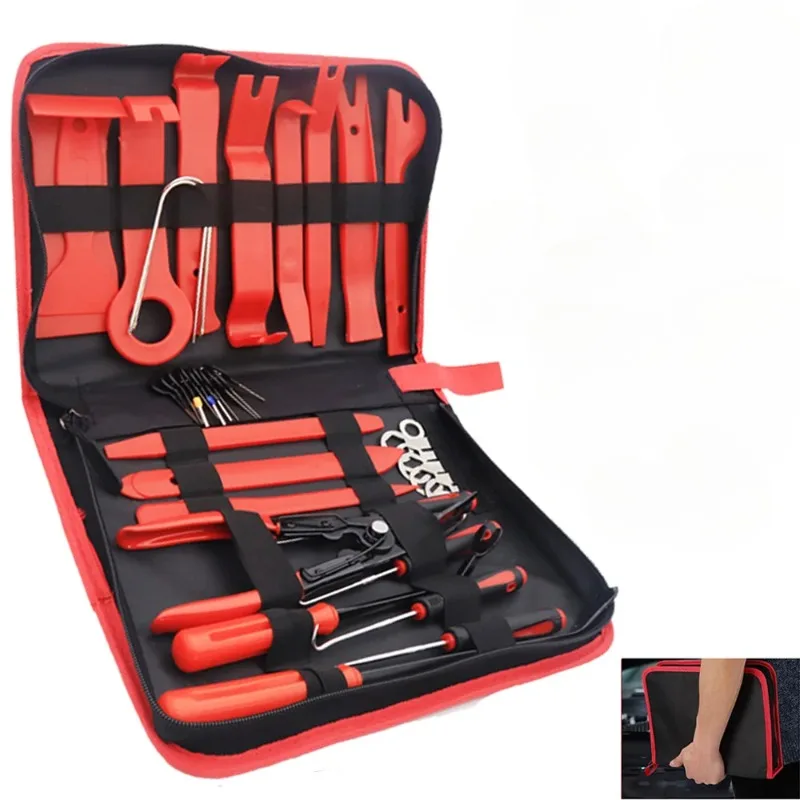 

Car Trim Removal Tool Pry Kit Auto Clip Rivet Fastener Door Panel Trim Stereo Hand-held Interior Disassembly Tools