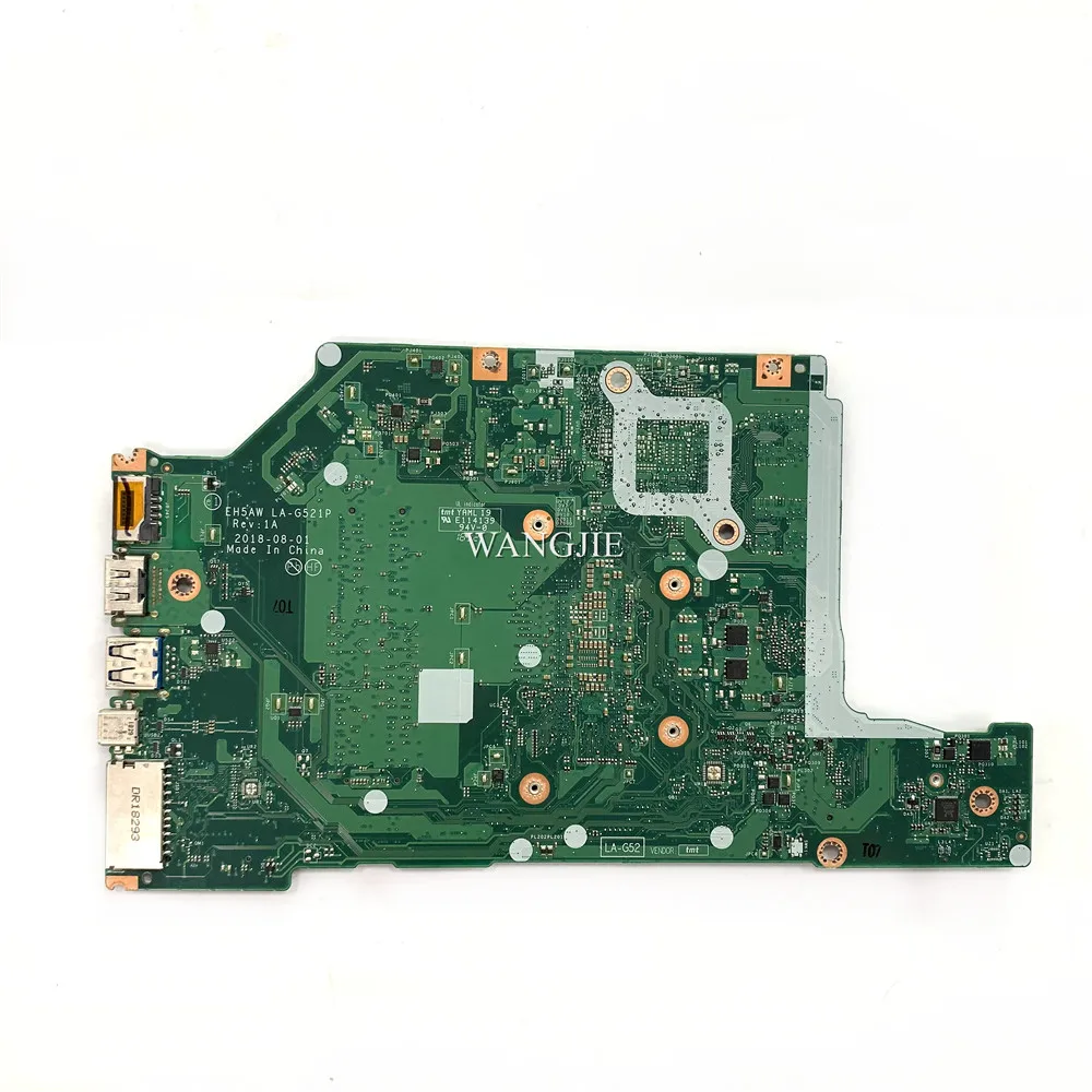 Eh5aw LA-G521P Moederbord Voor Acer Aspire A515-52 A515-52G Laptop Moederbord Srejq I5-8265U Srd 1V I3-8145U 100% Werken