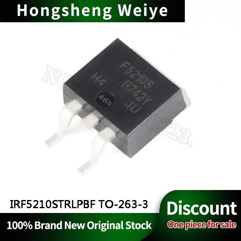 

10-100Pcs New IRF5210STRLPBF IRF5210 TO-263-3 P Channel 100V 38A IC Chip In Stock DISCOUNT Sell