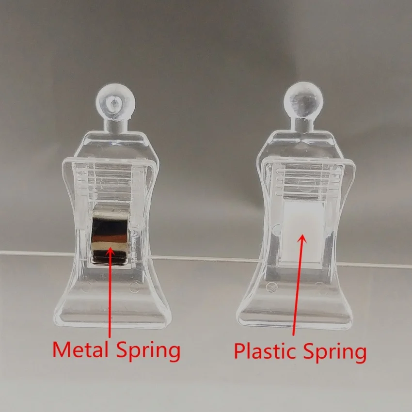 Small POP Price Label Card Holders Display Merchandise Sign Paper Promotion Clear Bakery Retail Shop