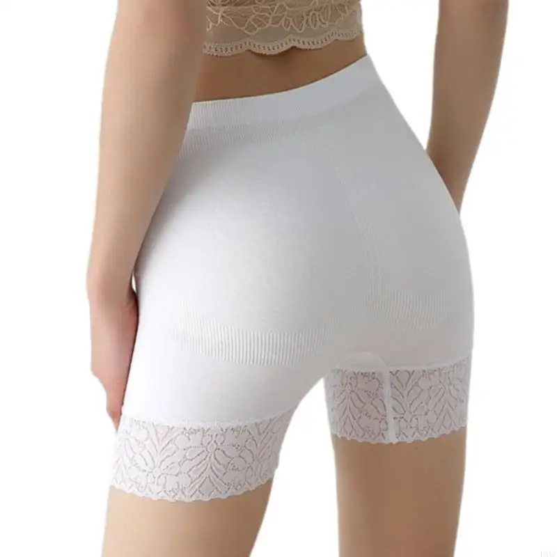 

L5YC Lace Slip Shorts for Under Dresses Smooth Anti-chafing Boyshorts Seamless Underwear Safety Shorts Biker Workout Shorts