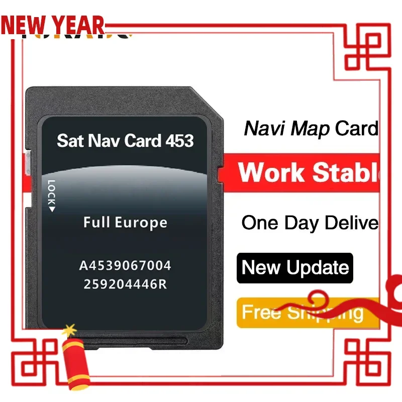 

New 2023 for Smart 453 mit Cool & Media Navigation Car A4539067004 SD Card GPS Navi Update Map Full Europe