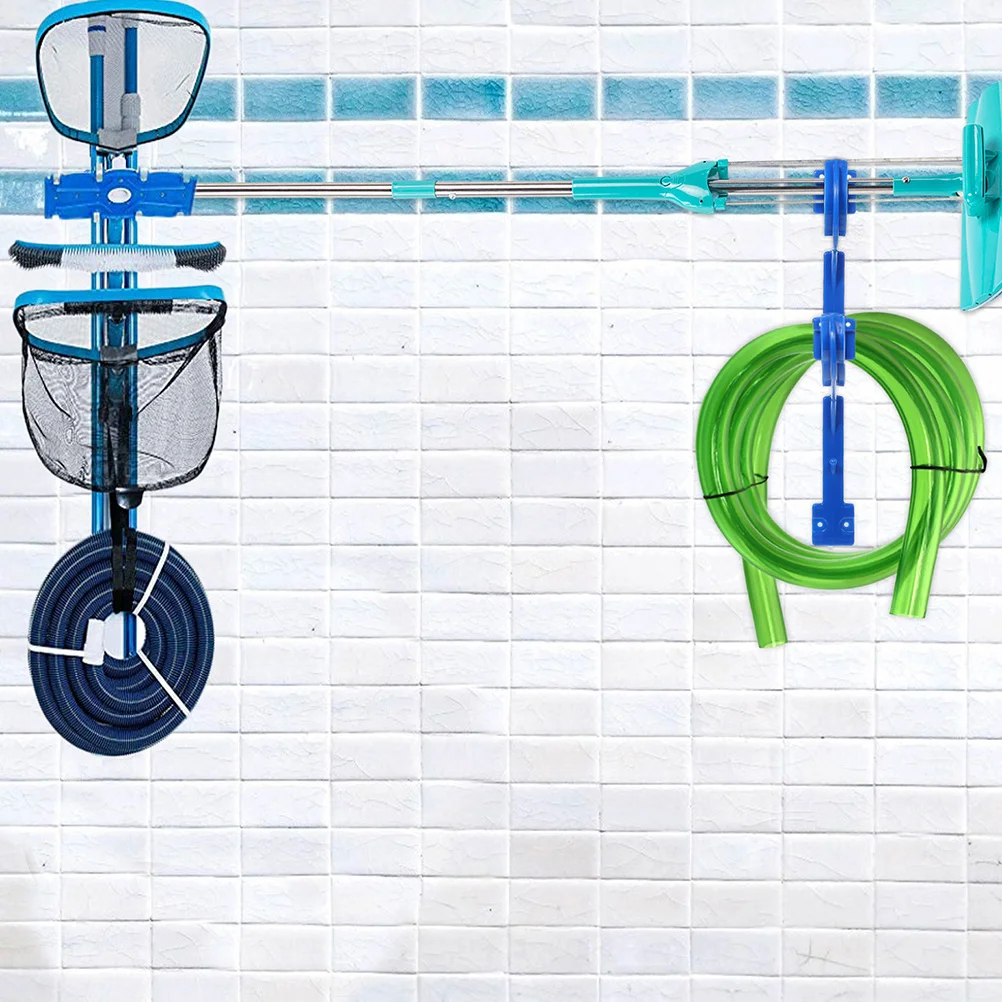 

1 set Pool Cleaning Tool Rack Long-Lasting Storage For Swimming Pool Accessories Efficient Organizer Bracket Helper