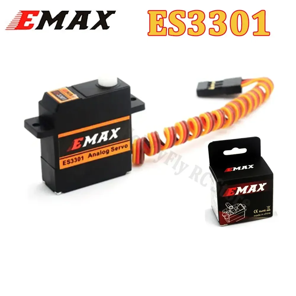 EMAX-Servo analógico/Digital para teledirigido Dron, 1 piezas, ES3301, ES3351, ES3302, ES3352, 9mm, 4,8-6V