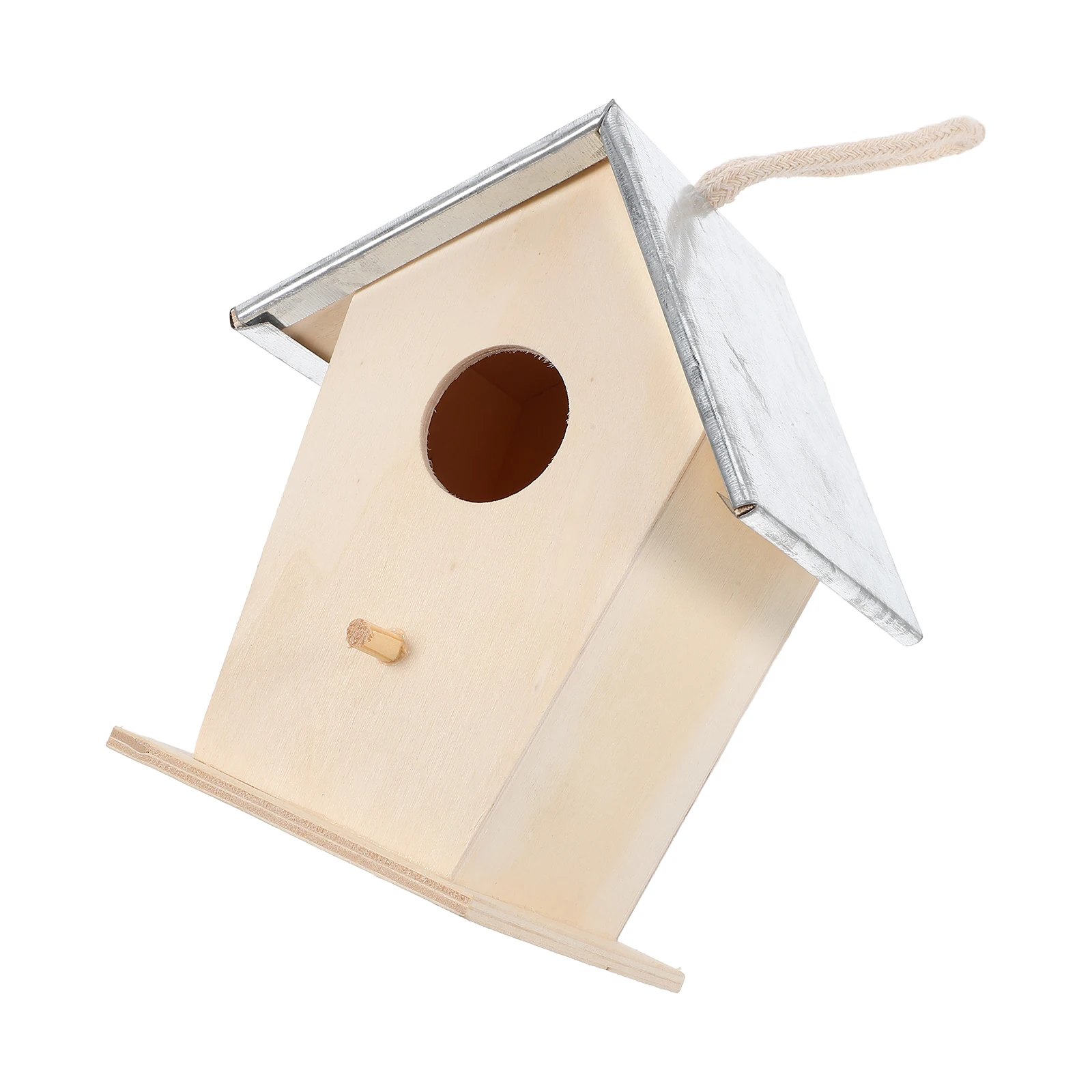 

Outdoor Sparrow Dove Hanging Nest Box Garden Bird Cabin House Cabin Wooden Bird House Decor Winter Shelter Protection