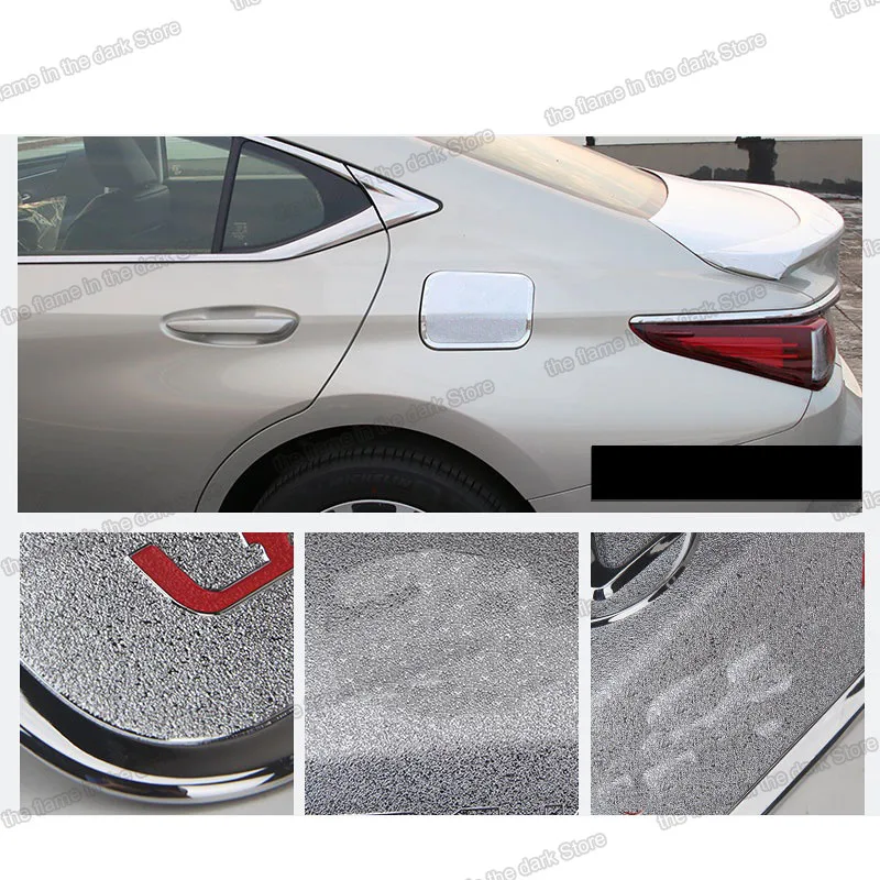 matt silver abs car tank fuel cover trims for Lexus Es Es300h 200 es350 300h 2018 2019 2020 2021 2022 350 accessories decoration