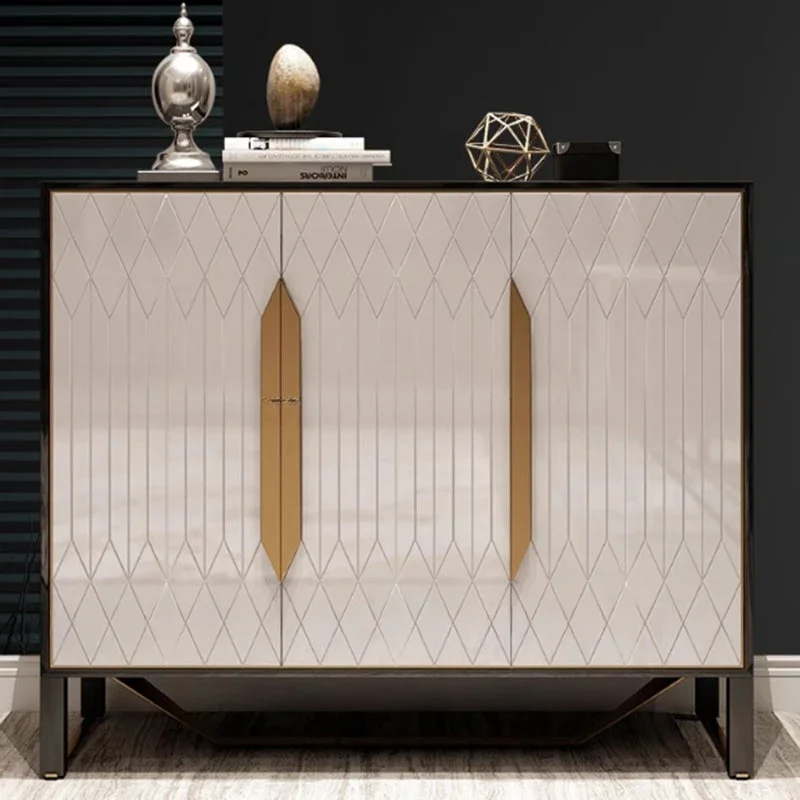 

Nordic White Shoe Cabinets Luxury Design Accent Living Room Display Shoe Cabinets Mobile Scarpiera Salvaspazio Furnitures