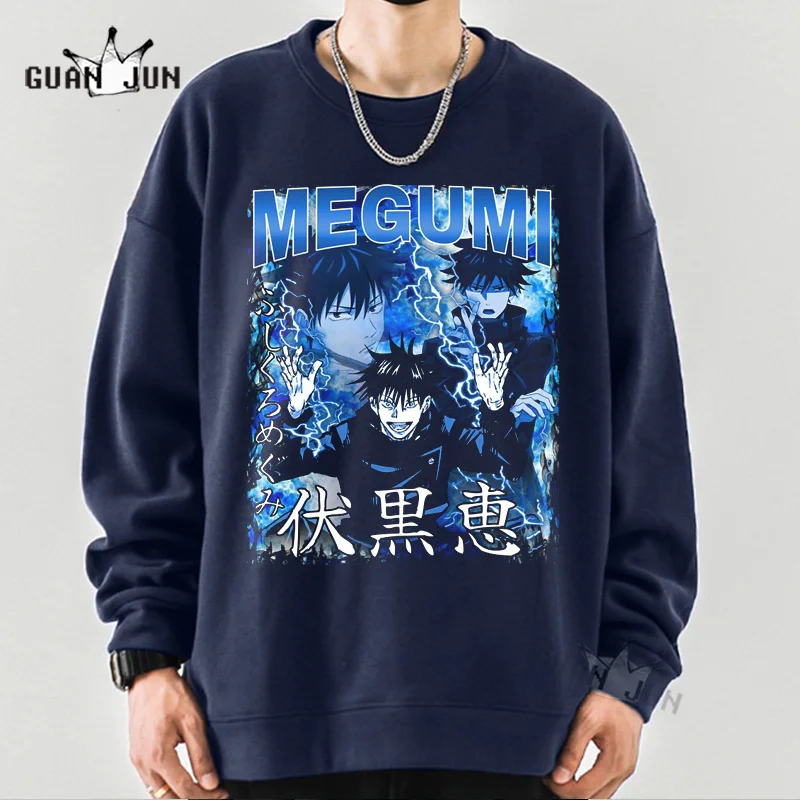 New Anime Sweatshirts Jujutsu Kaisen Men's Hoodie Harajuku Unisex Fashion Casual Hoody Male Streetwear Megumi Fushiguro Tops