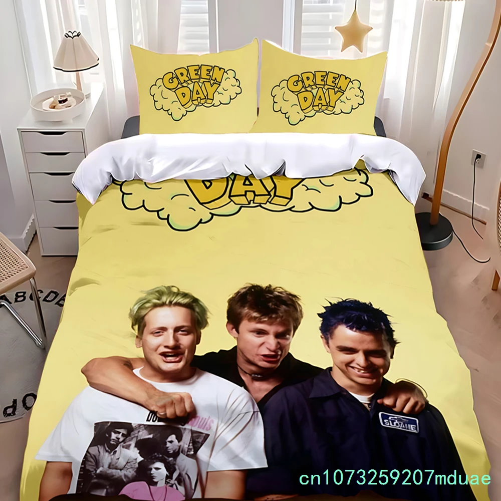 New Duvet Cover Pillowcase Bedding Set Rock Band G-Greendays Adult Boy Girl Bedroom Decoration Children Single Double