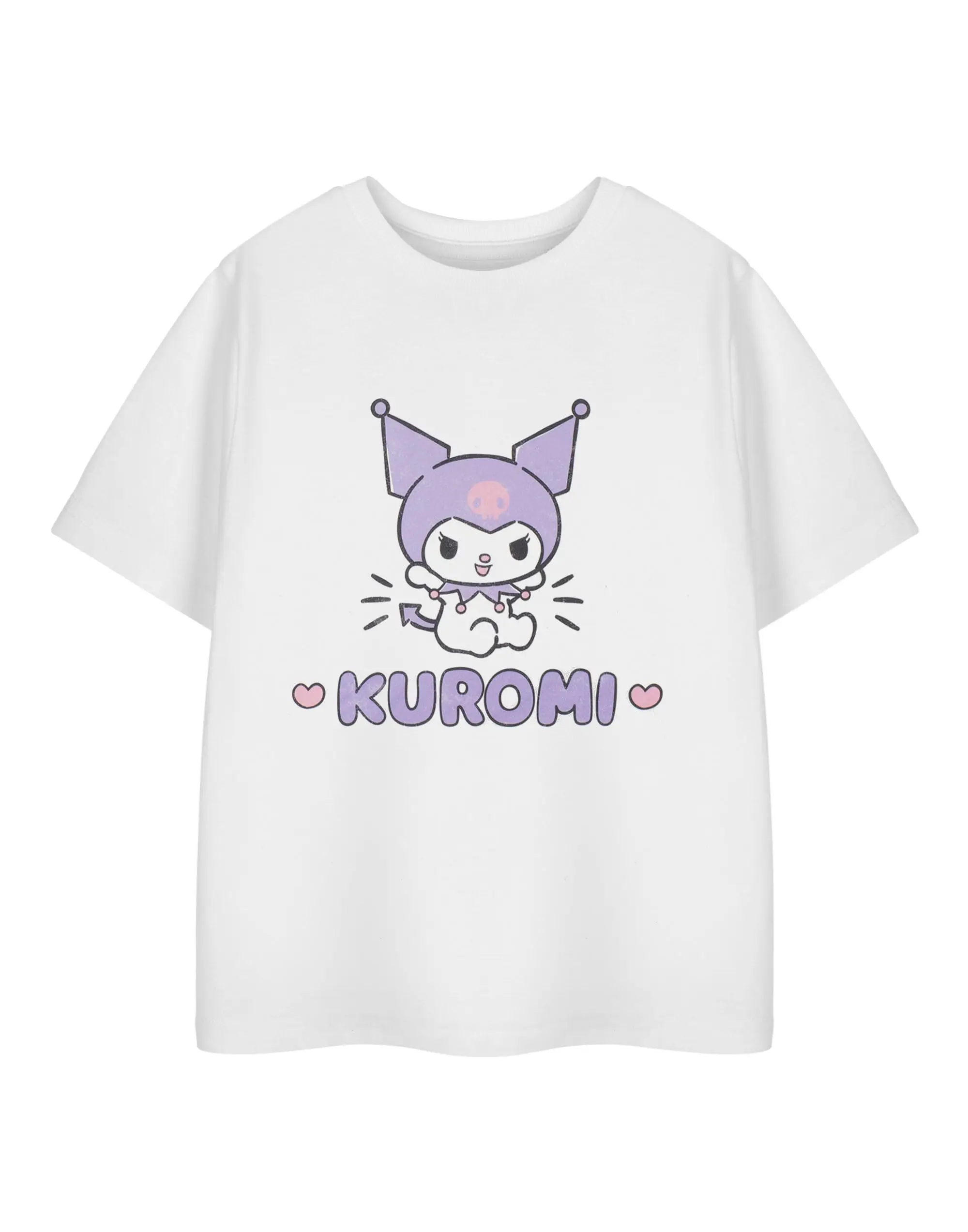 

Cartoon Kawaii Kuromi Men's T-shirt Unique T-shirt Round Neck T-shirt Short Sleeve Printed Clothing