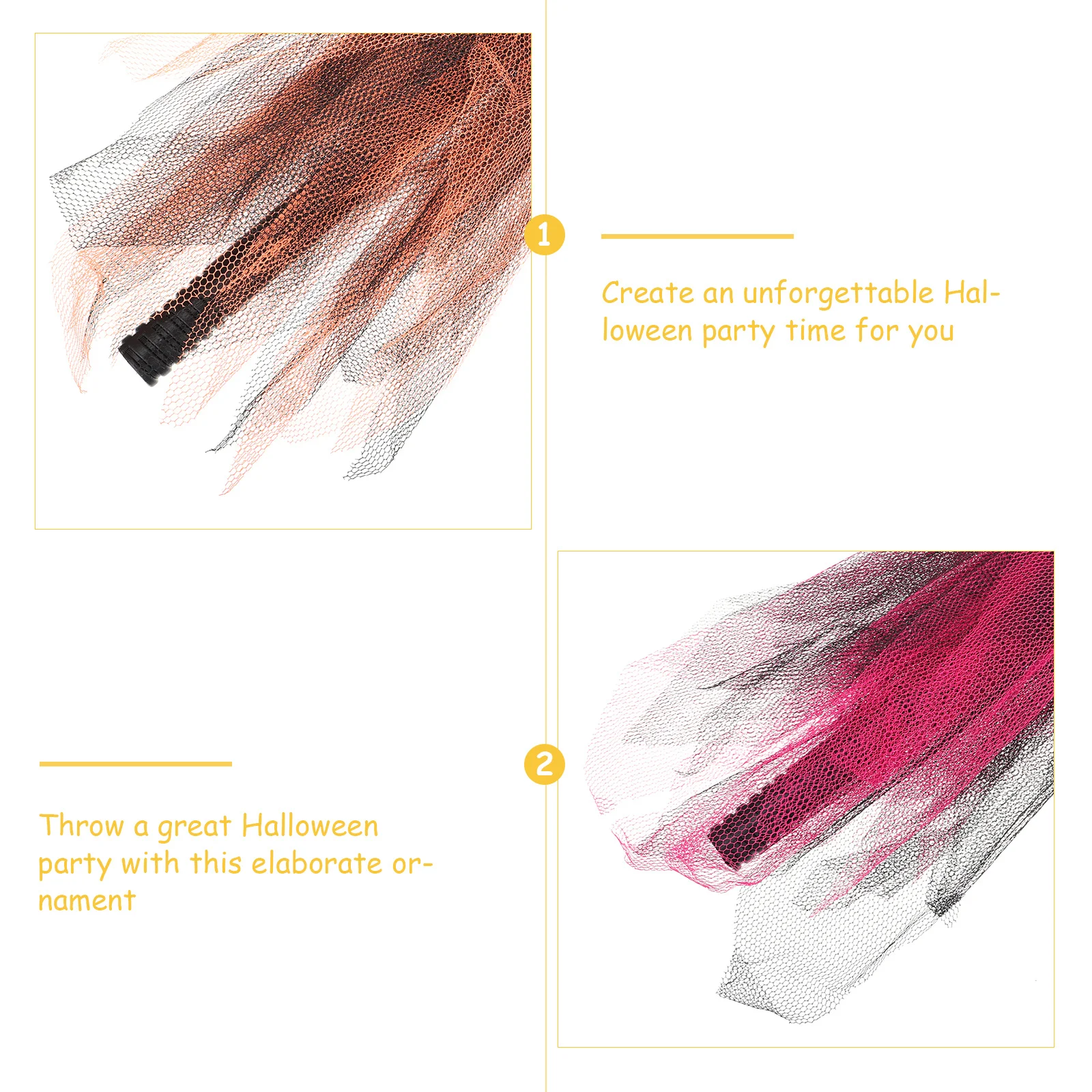 

2Pcs Witch Broom Halloween Party Decoration Children Cosplay Prop Halloween Besom Ornament Witch Broom Party Prop