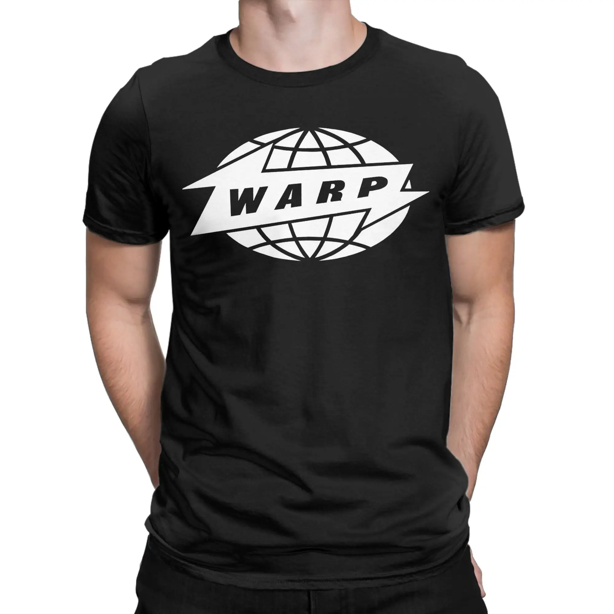 Men's Warp Records T Shirts  100% Cotton Clothing Funny Short Sleeve Crew Neck Tees Birthday Gift T-Shirt