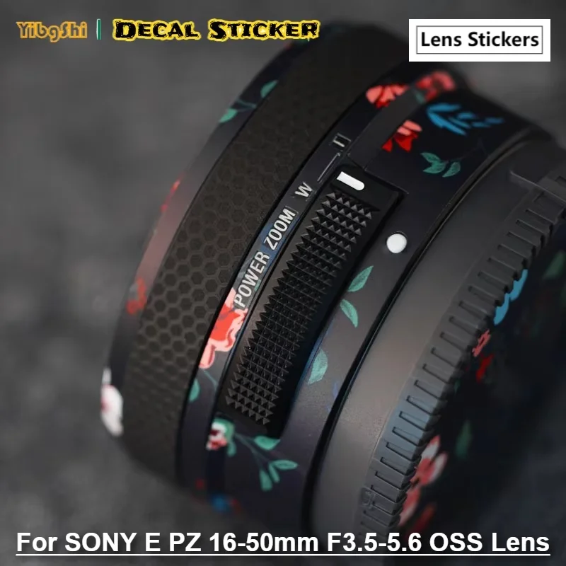 For SONY E PZ 16-50mm F3.5-5.6 OSS Lens Sticker Vinyl Wrap Film Lens Body Anti-Scratch Protective Sticker Protector Coat SEL1650