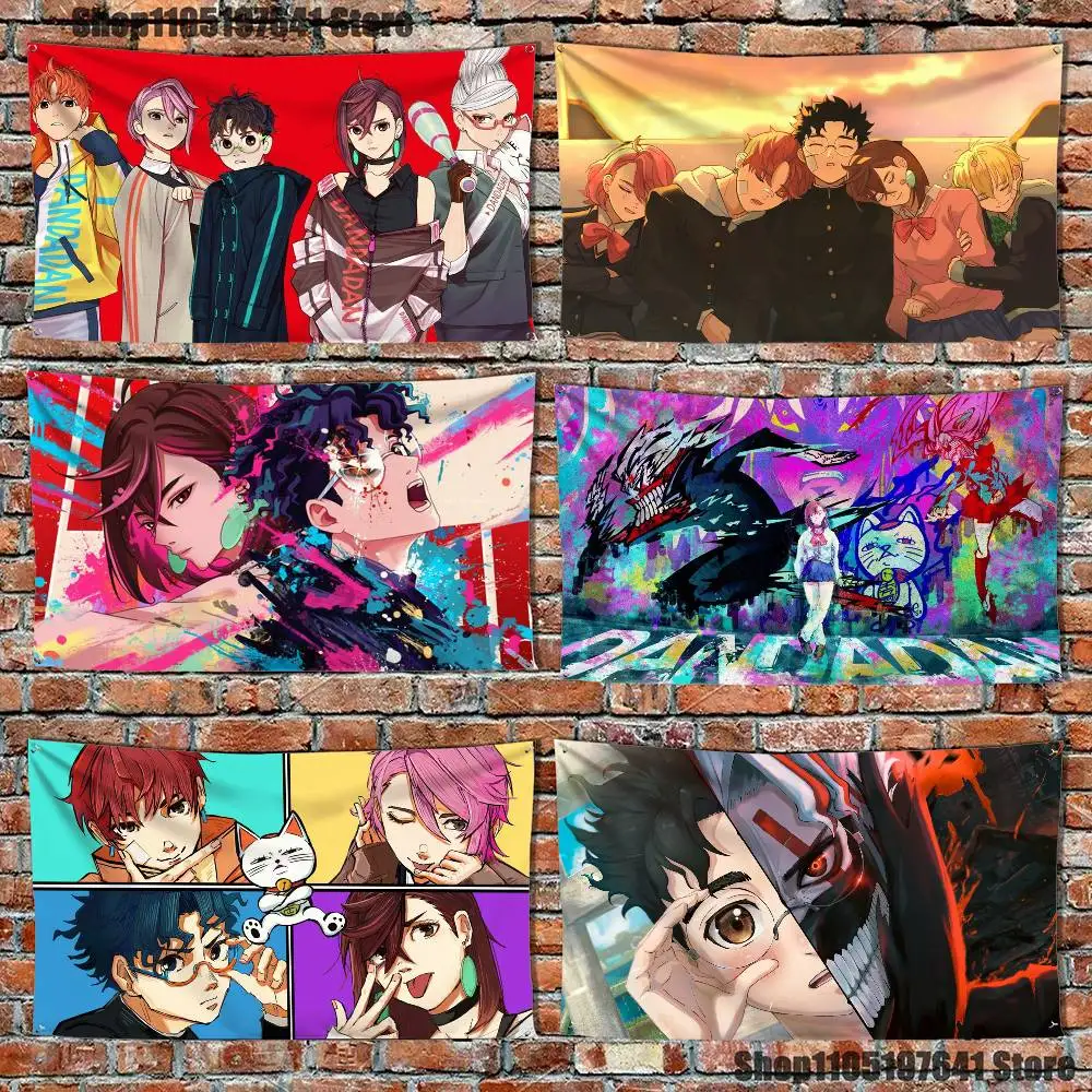 

Anime D-Dandadan Okarun Flag Tapestry Banner For Bedroom Outdoor Living Room Restaurant Bar Wall Decor Party