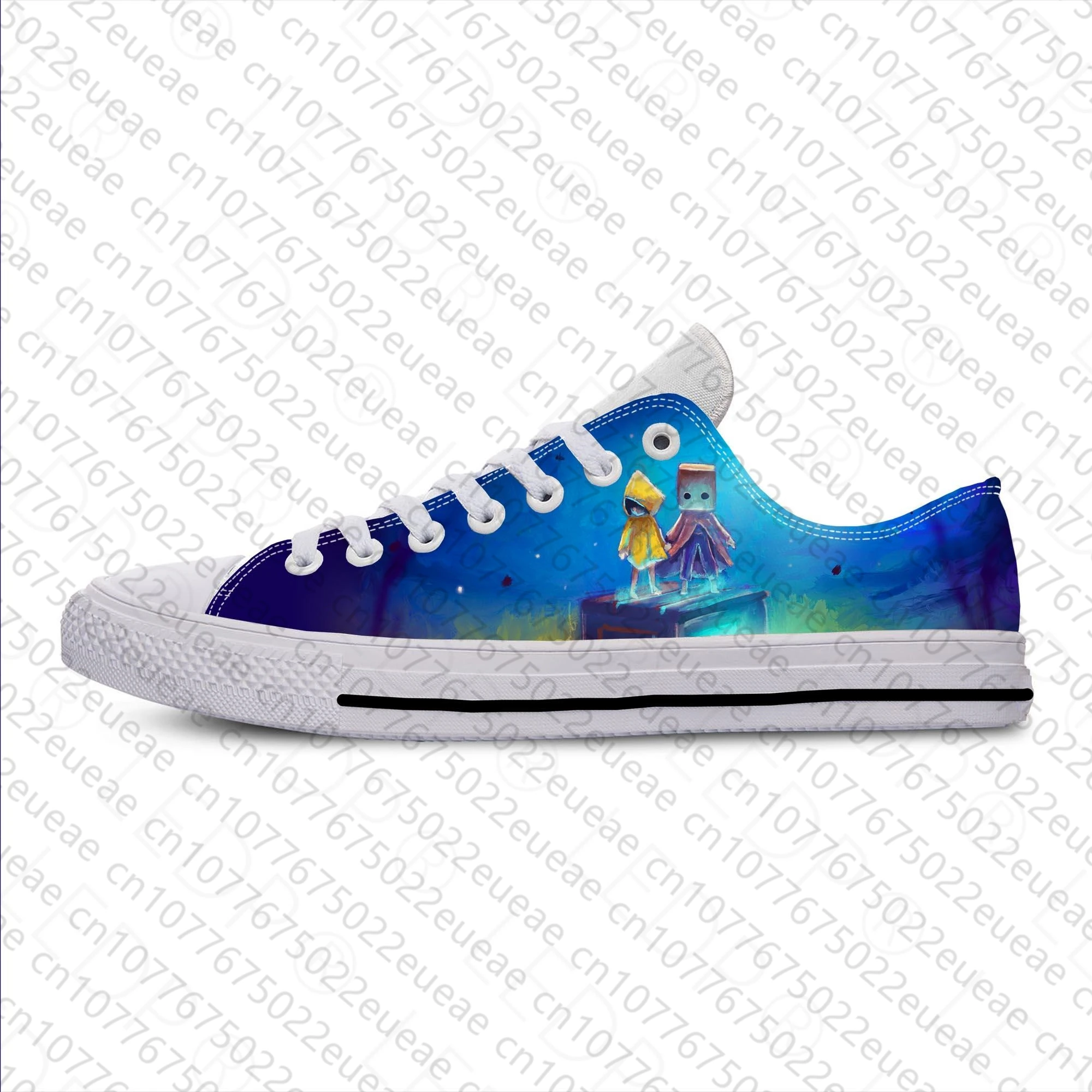 Anime Cartoon Game Little Nightmares Fashion Funny Casual Cloth Shoes Low Top Breathable Lightweight 3D Print Men Women Sneakers