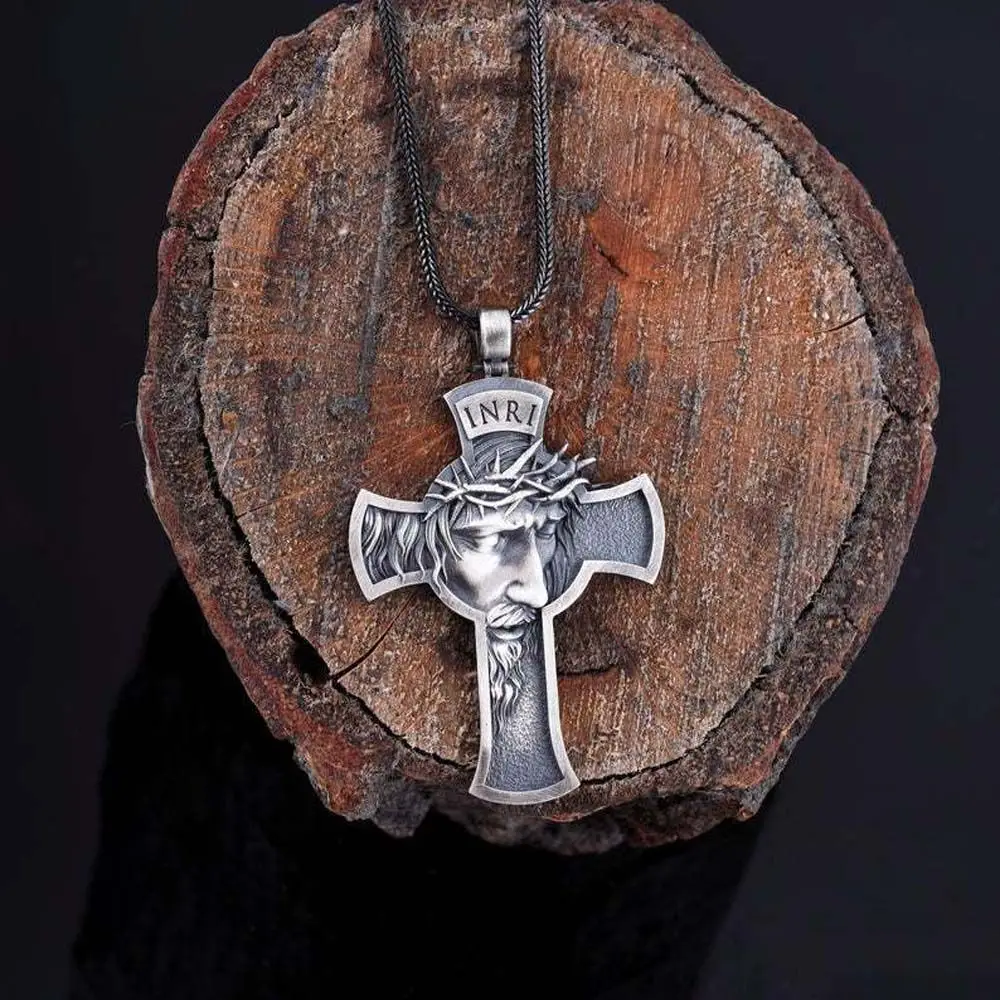 Religious Crucifix Gift For Men Women Jesus Christian Jewelry Chain Pendants Choker Cross Necklace