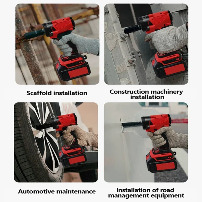 สว่านกระแทก obeng reparasi ไร้สาย kunci Pas listrik ไร้แปรงถ่านสำหรับแบตเตอรี่ Makita 18V