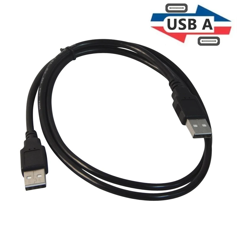 0.5m/1.5m Long USB 2.0 Extension Cable USB A Male To Male High Speed Data Transfer Cord for Radiator Keyboard Hard Disk Extender