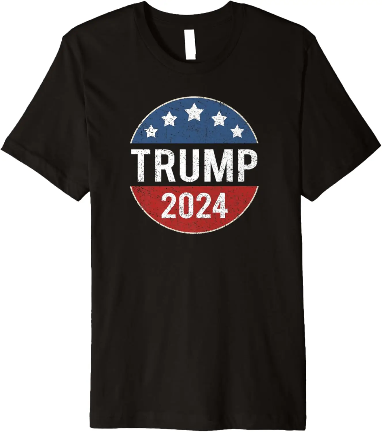 Trump 2024 Campaign Button Re Elect President Trump Premium T-Shirt
