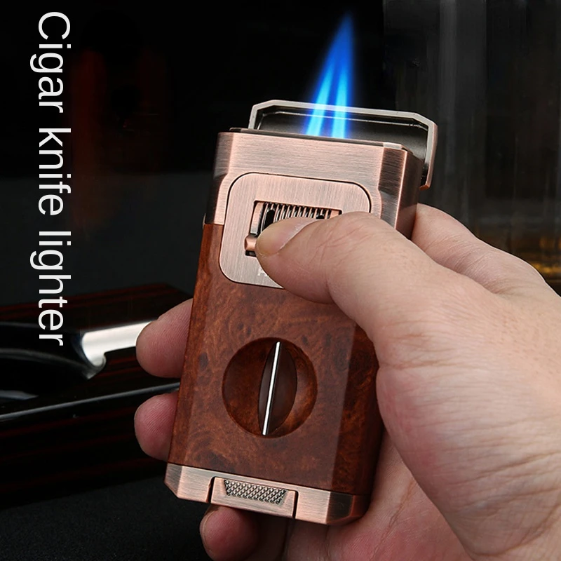 New Arrival! Stylish cigarette accessory with cigar  knife - Direct Jet Cigar Lighter