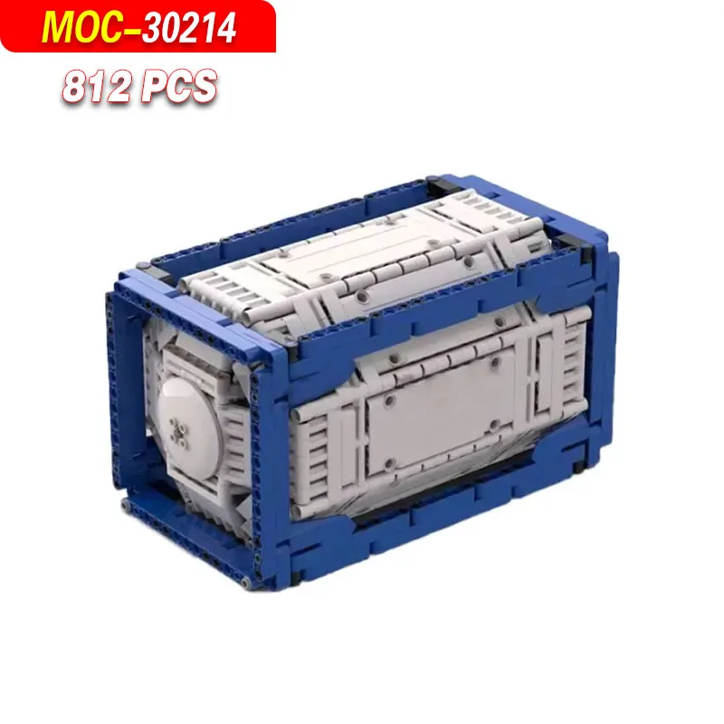 MOC-30214 & MOC-30212 Containertrailer en tankcontainer bouwblokmodelbouwset - Bouwspeelgoed voor machinebouwkunde