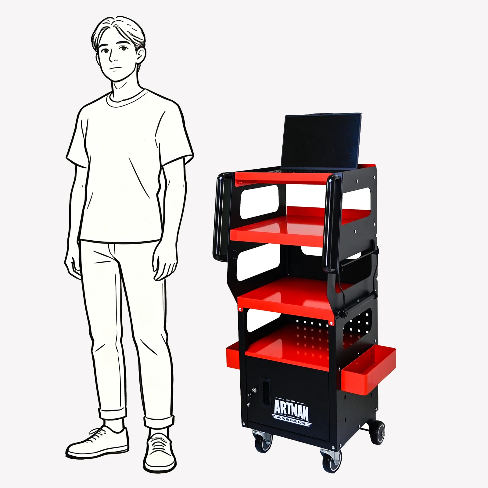 Thumbnail 2 - #14 Low Price Rolling Tool Cabinets Deals