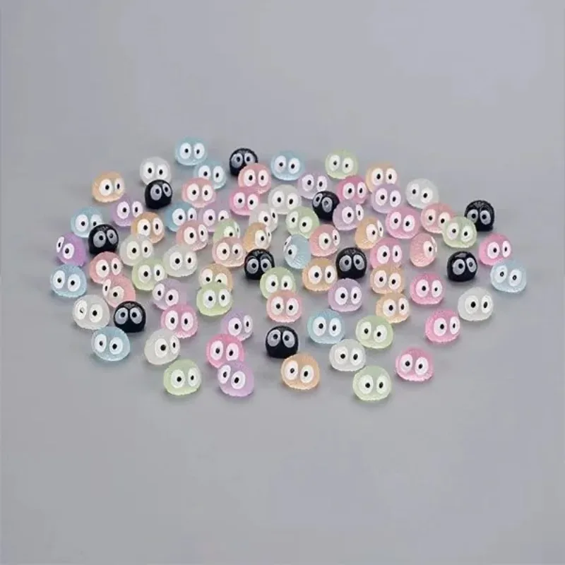 1-200Pcs Luminous Mini Resin Ghost Tree Elves Decorations Glow in The Dark Fairy Garden for Cake/Party Decor Glowing Miniature view 2