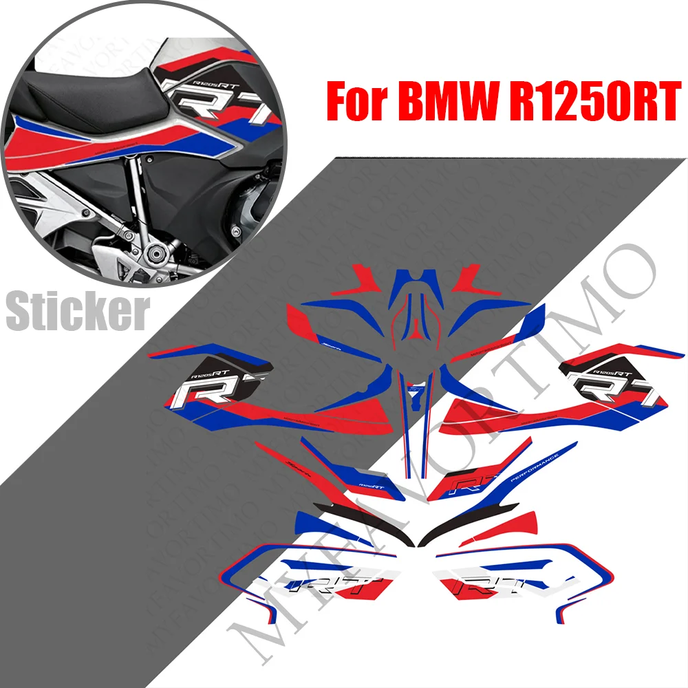 For BMW R1250RT Motorcycle Fuel Tank Pad Sticker Moto PVC Decals BMWR1250RT