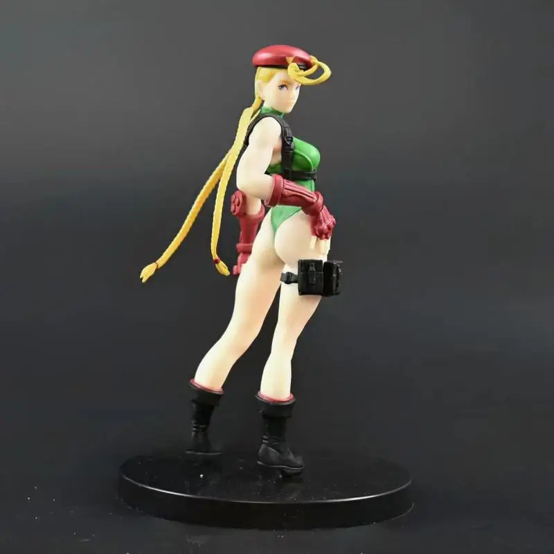 New 17cm Game Streetfighter Anime Figure Gk Cammy White Action Figure Pvc Figurine Statue Collectible Toy Children'S Gifts