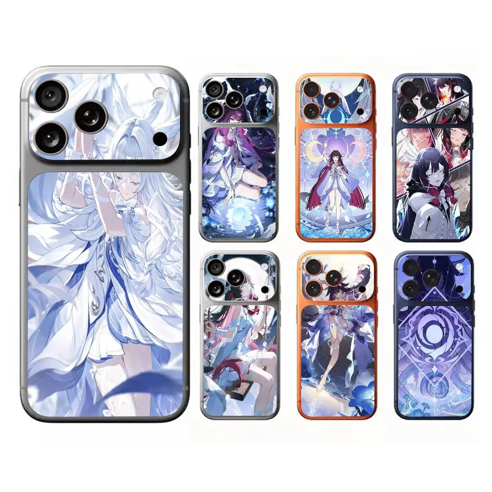 Genshin Impact Columbina Rückseitenschutz-Aufkleber Skin Wrap Sticker für iPhone 17 Pro 17 Pro Max