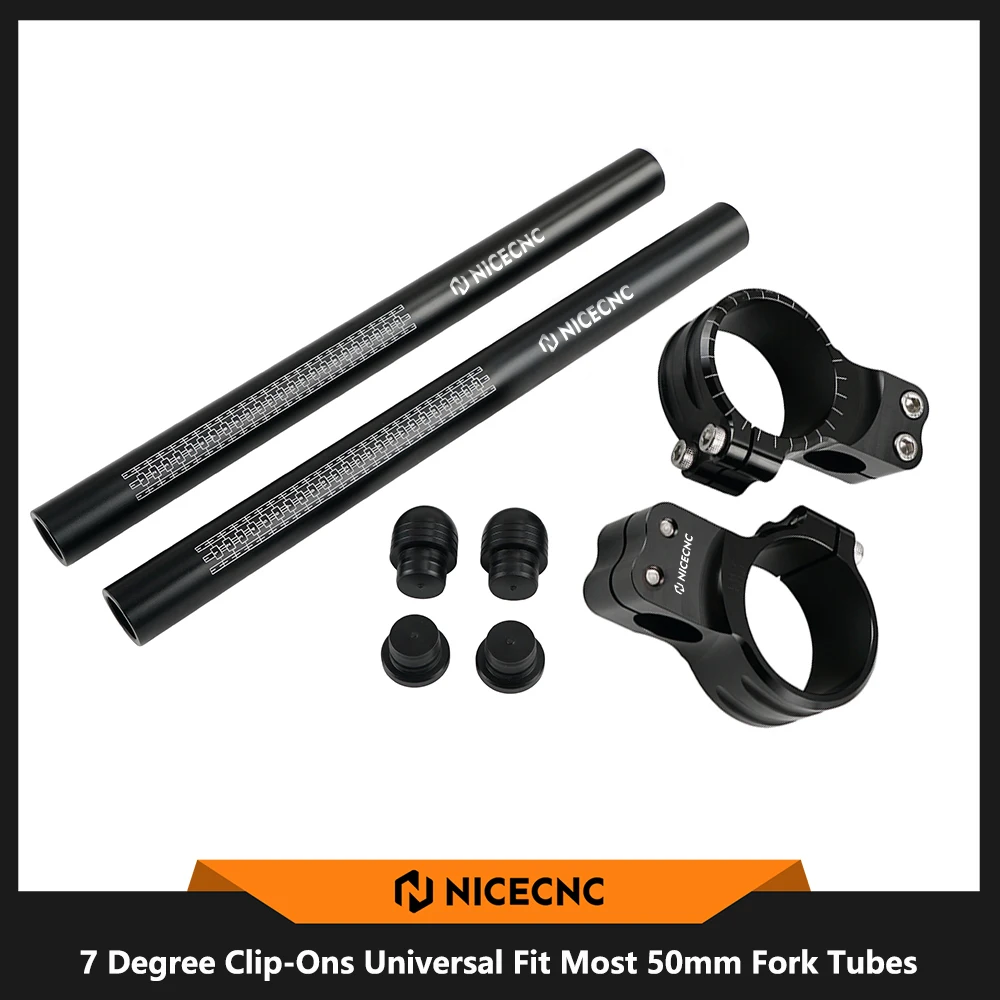 Nicecnc Guidão 7 Graus 50mm para Honda CBR e Suzuki