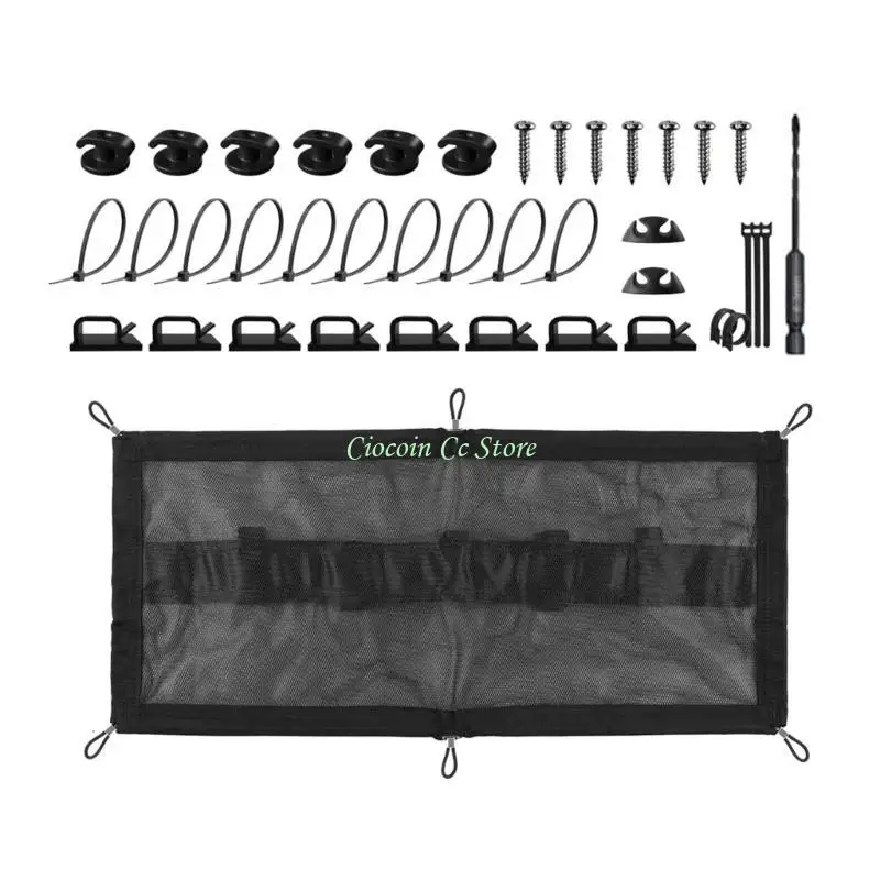 

X90F Space Saving Under Table Cable Organizers Unique Cords Storage Mesh for Gamers