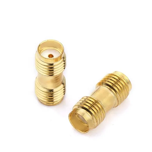 1 Stück SMA-Buchse auf SMA-Buchse Adapter RF-Koaxial-Konverter Stecker Vergoldet – Detail 2