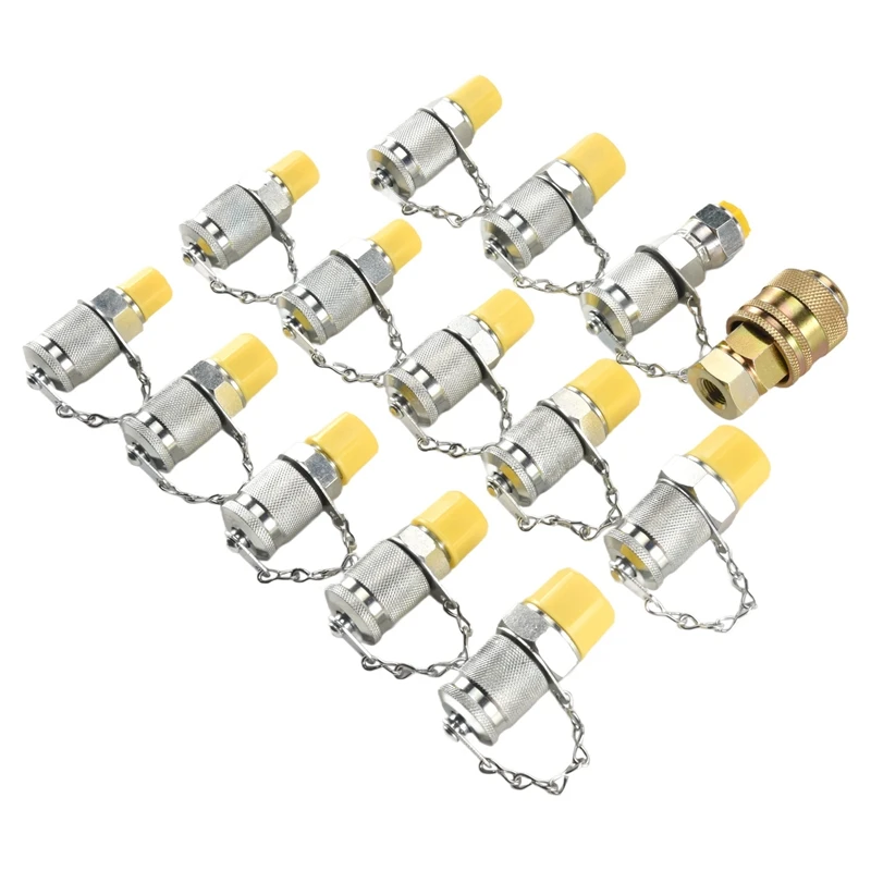 

2025 Trend 14Pcs Hydraulic Pressure Test Point Testing Coupling Adapter Set For Hydraulic System Kit