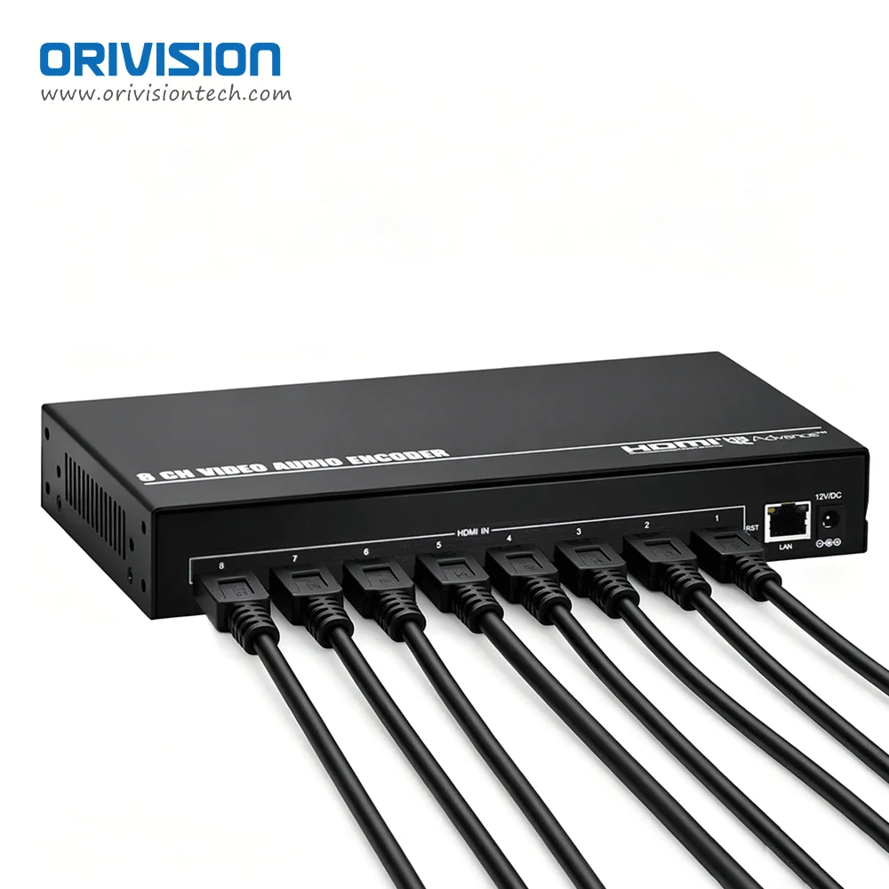 8-Channel 1080P HDMI Streaming IPTV Encoder H.265 H.264 HDMI Video Encoder for Live Broadcast And Streaming