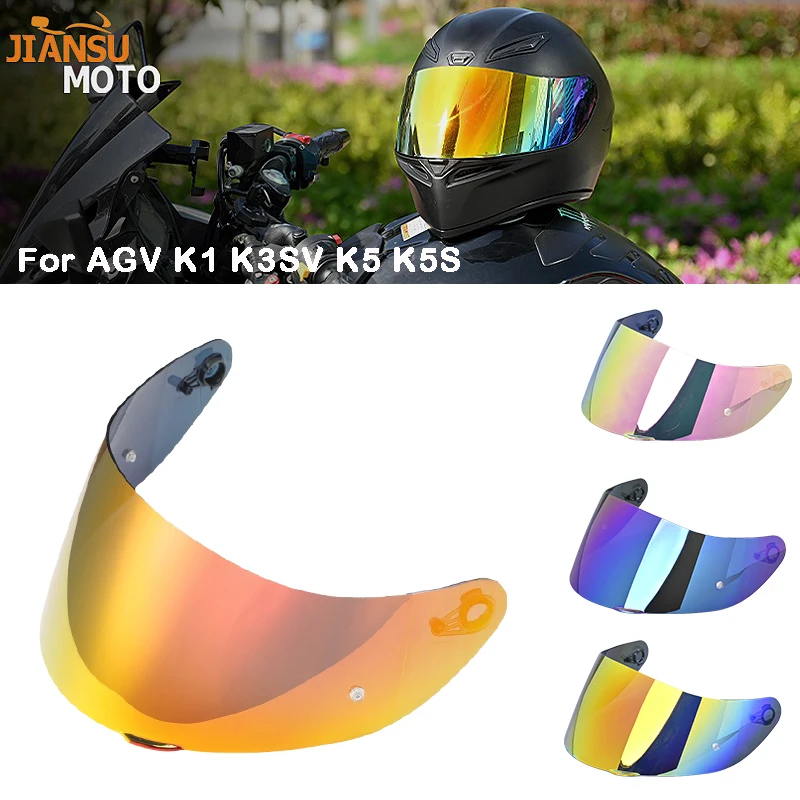 

Motorcycle Helmet Visor for AGV K5 K3SV K1 K5S Uv Protection Full Face Helmet Shield High Strength Lens Casco Moto Accessories