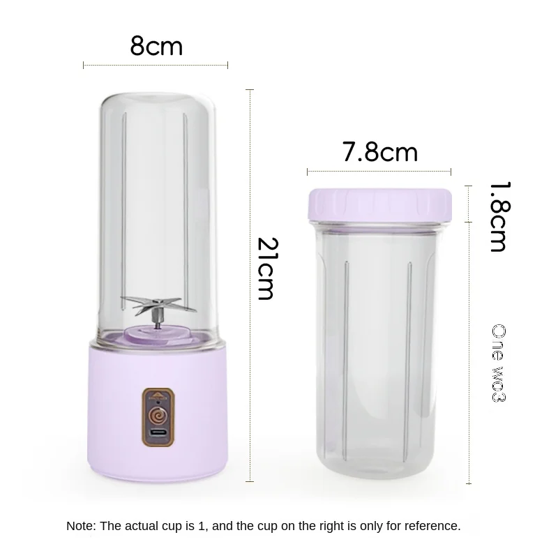 450ML Portable Fruit Juice Blenders Summer 10 blades  Electric Mini Bottle Home USB 6 Blades Juicer Cup Machine