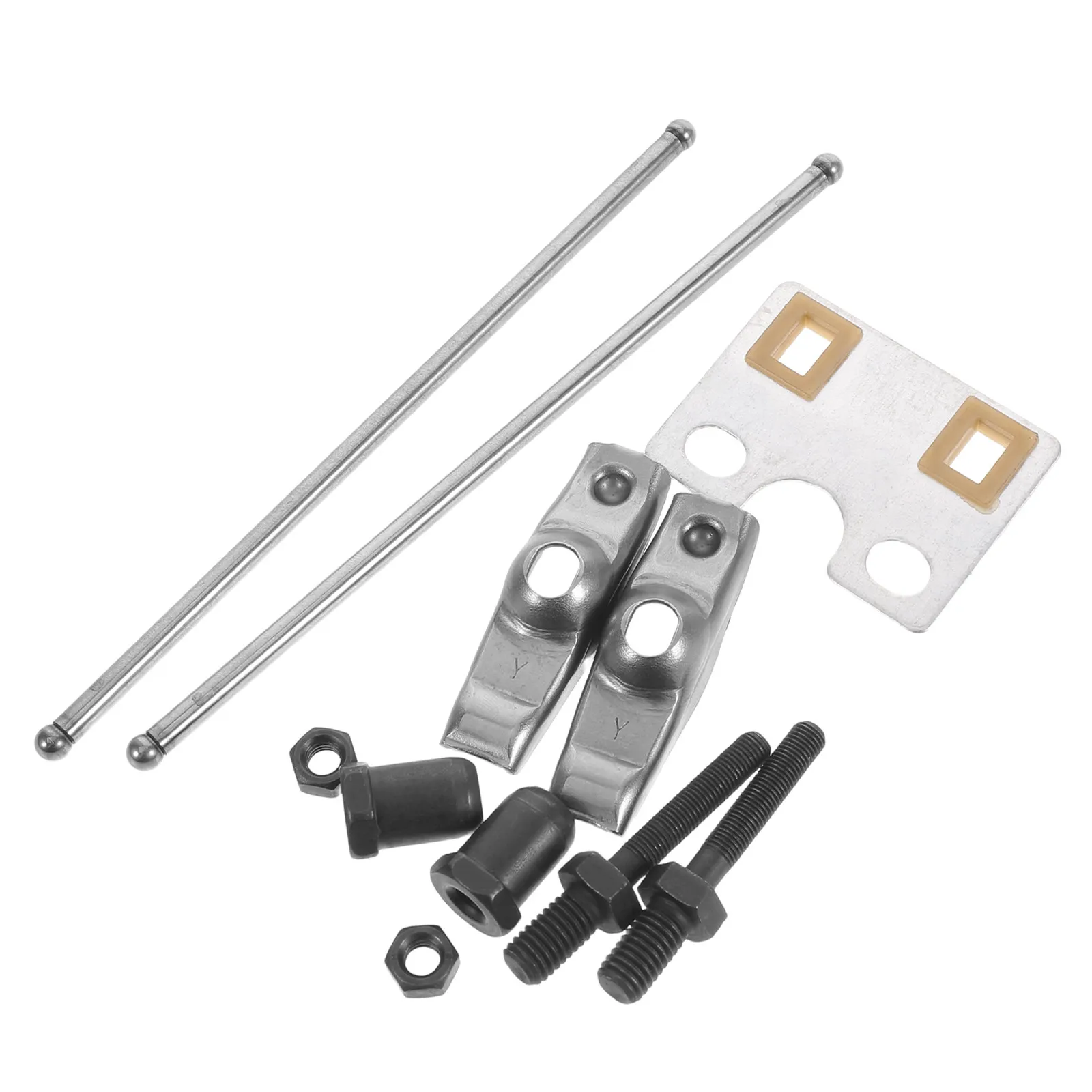 1Set Valve Rocker Arm Kit Valve Push Rod Set Small Engine Maintenance Kit for Mower Gas Engine Lawnmower Repair Compatible