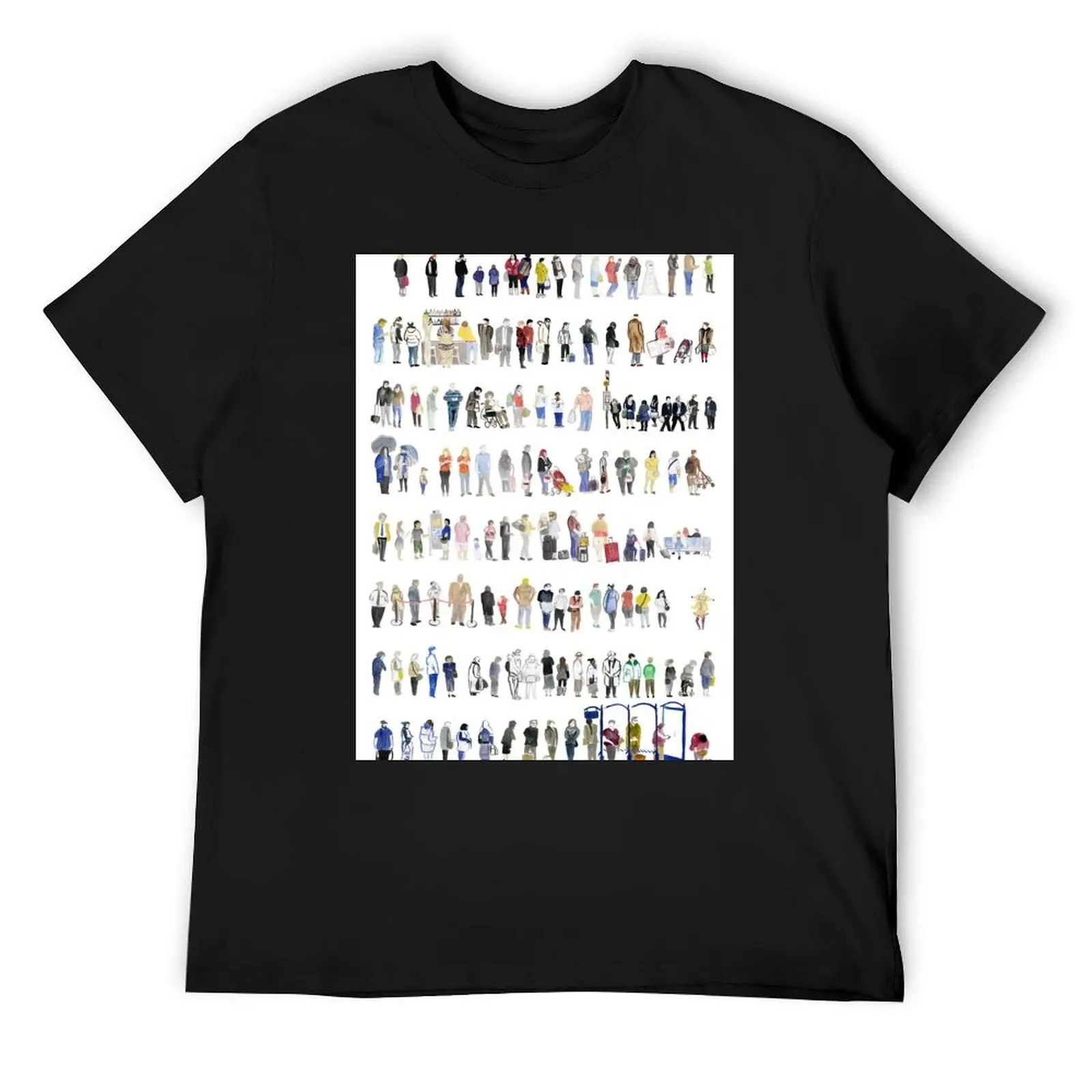 Major Queuing T-Shirt oversized t shirt graphic t shirts Blouse for a boy fitted t shirts for men