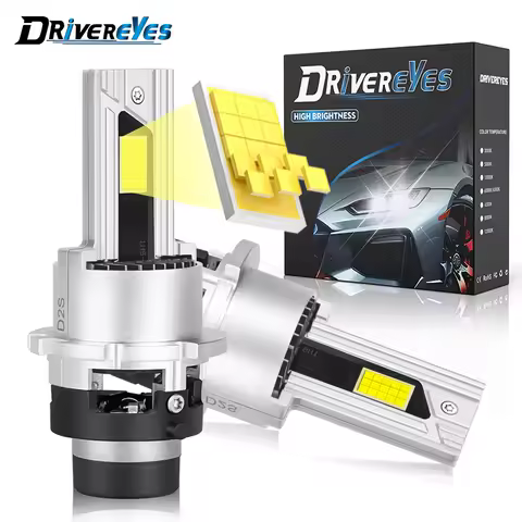 D2S D4S D1S D3S D5S LED Headlights HID D2R D4R D8S Turbo LED 8000000LM 6000W Powerful Two-sided CSP Chip 6000K Plug&amp;Play Bright