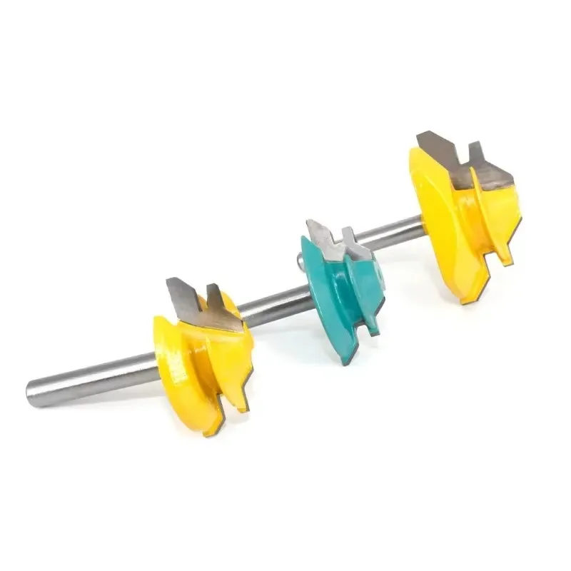 1PC 1/4" 6.35MM 생크 밀링 커터 목공 조각 45도 잠금 마이터 라우터 비트 테논 밀링 커터 목공 기계 공구