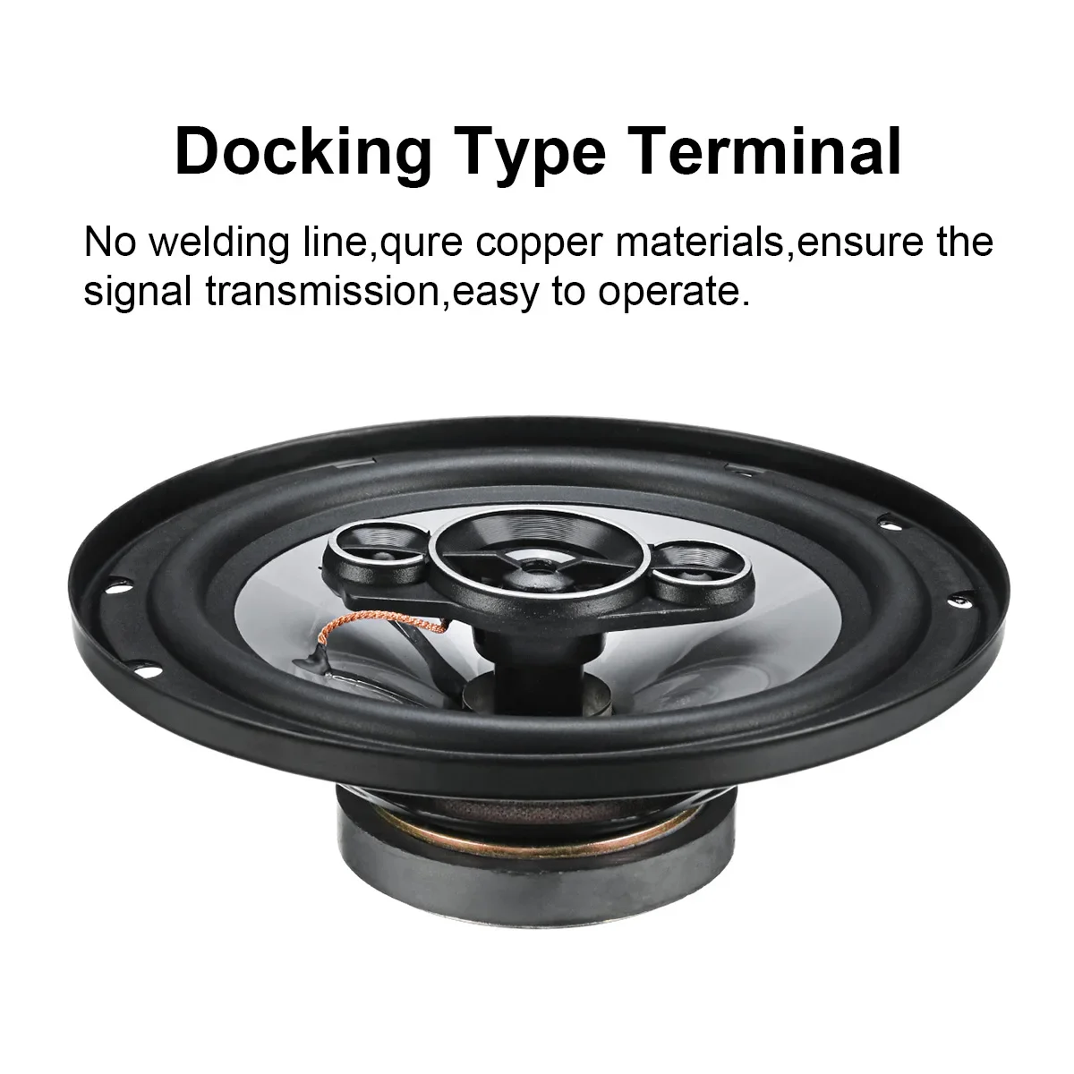 4 Way 2Pcs Car Universal Coaxial Hifi Speakers 6 Inch 650W Auto Audio Music Stereo Speaker Non-destructive Installation