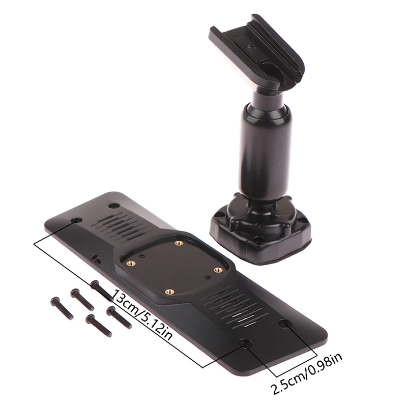 1Set Rear View Mirror Back Plate Panel + Mirror Dash Cam Mount Bracket Arm For Car DVR Instead Of Strap