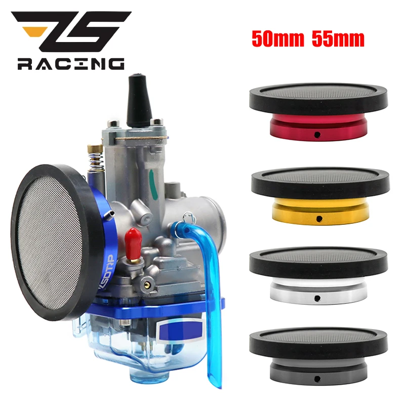 ZS Racing 50/55mm Carburetor Donut Flat Funnel Carburetor Air Filter PWK21-30mm PE 28 30mm VM TM 32 34mm