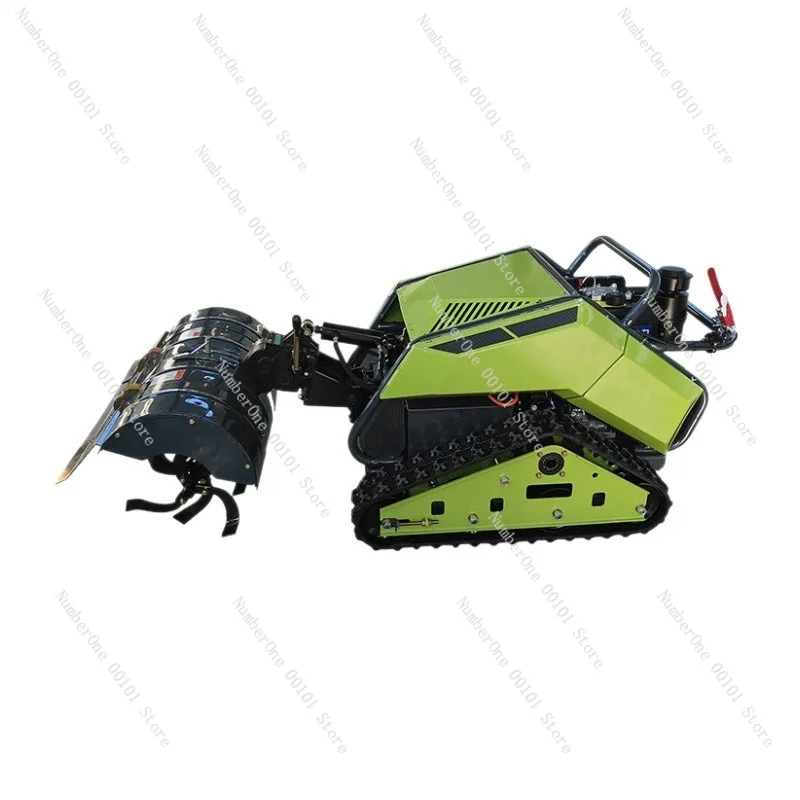 Heavy Duty Multifunction Crawler Grass Crusher Mower Remote Control Lawn Cutting Machine Land Reclamation Cultivator Weeding