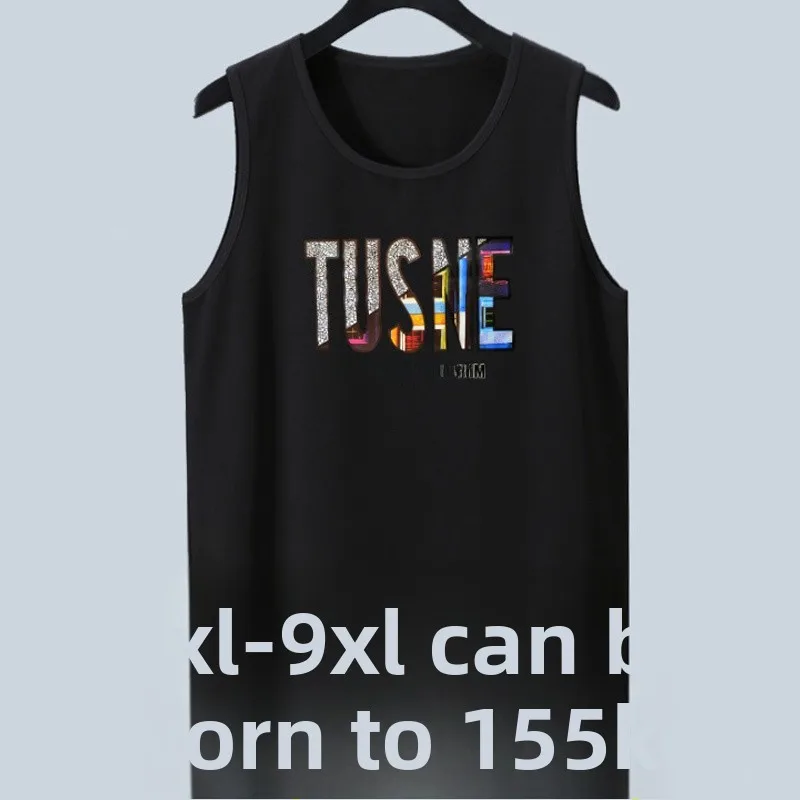 

Летняя ультратонкая майка Svel для мужчин, свободного кроя, эластичная спортивная майка для бега, модная, для полных мужчин, 200-300 размеров